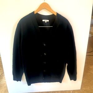 Madewell Black Women's Botton down Black cardigan